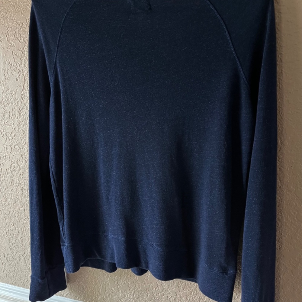 Anthropologie Sundry Sail Away Cruise Wear Beach Pullover Navy Top Small - Picture 6 of 9
